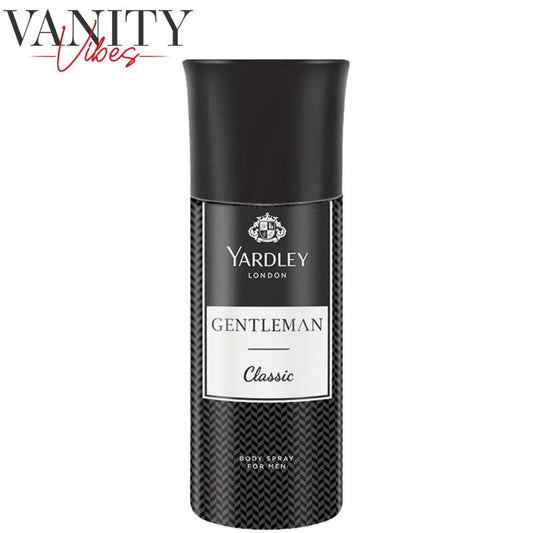 Yardley London Gentleman Classic for Men Body Spray 150 ml Timeless Masculine Fragrance & Long-Lasting Freshness