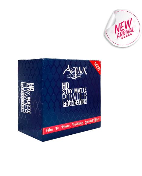 "Aqua Color Line Hd Stay Matte Powder Foundation Shade 45