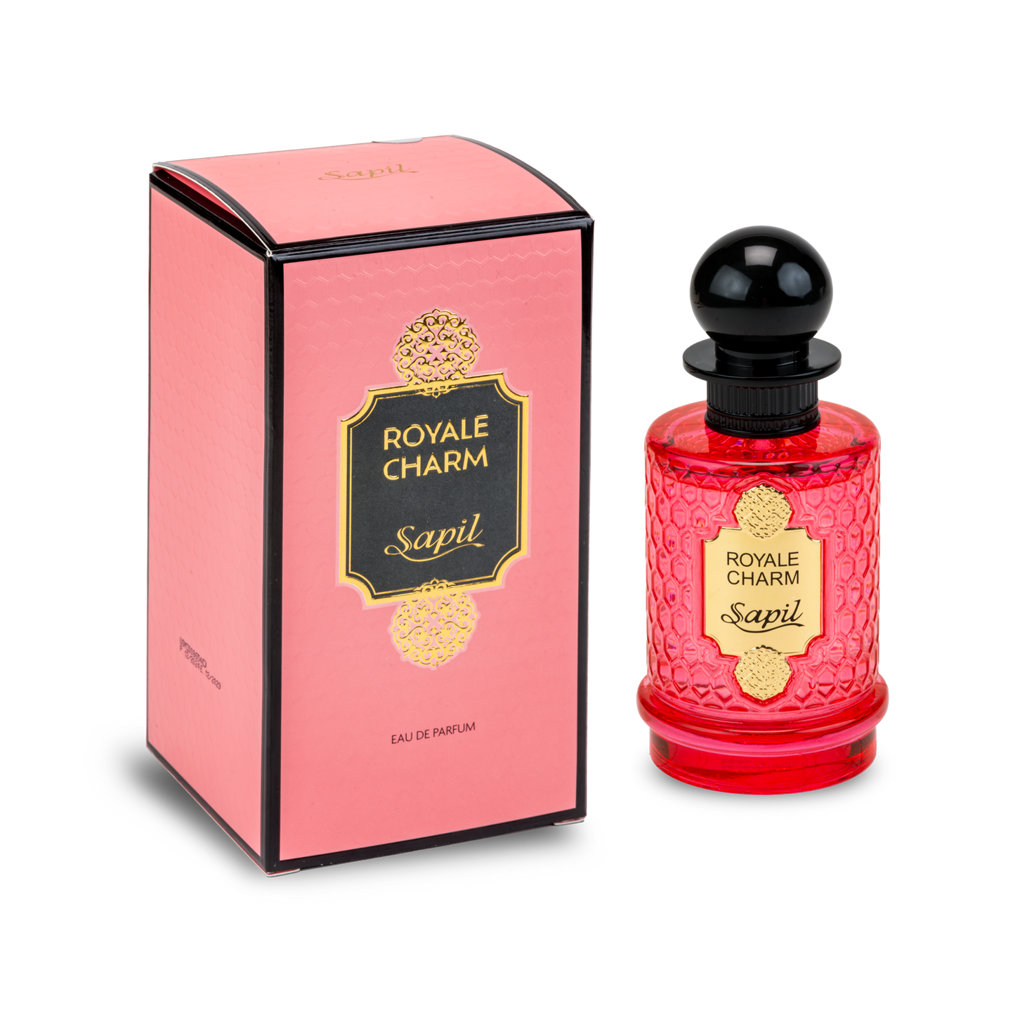 Sapil Royale Charm Eau de Parfum for Men & Women 100ml - Long Lasting Luxury Floral Woody Fragrance Perfume with Elegant Unis
