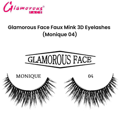 Glamorous Face Faux Mink 3D Eyelashes (Monique 04)