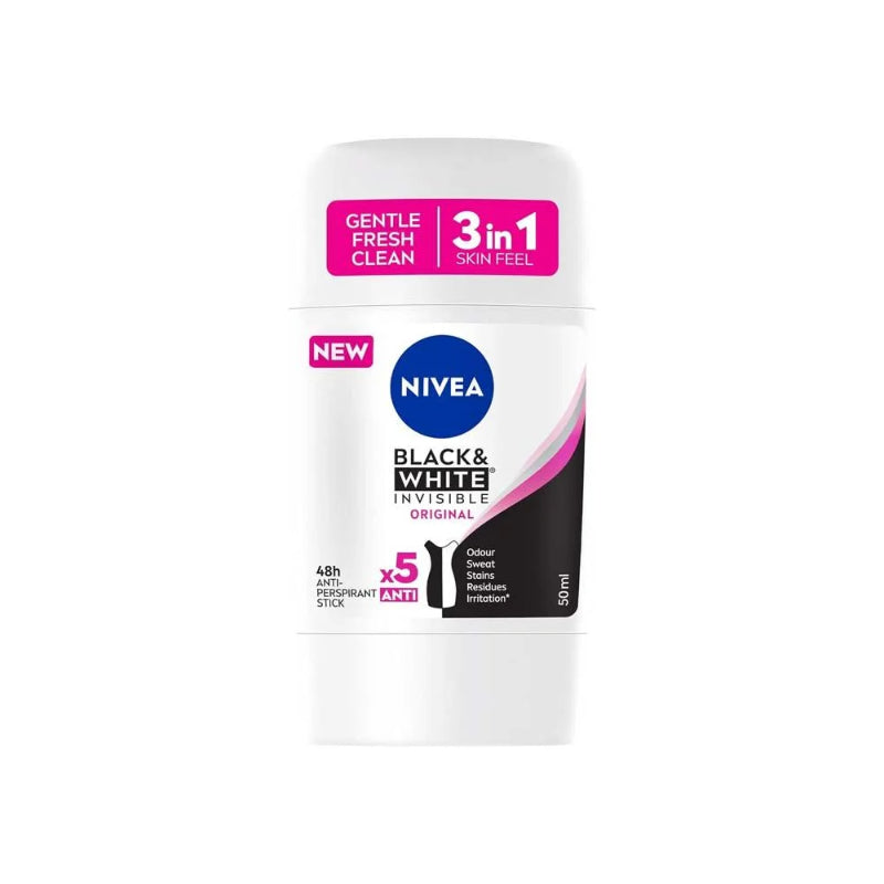 Nivea Black & White Invisible Original Anti-Perspirant Stick 50ml