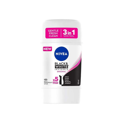 Nivea Black & White Invisible Original Anti-Perspirant Stick 50ml