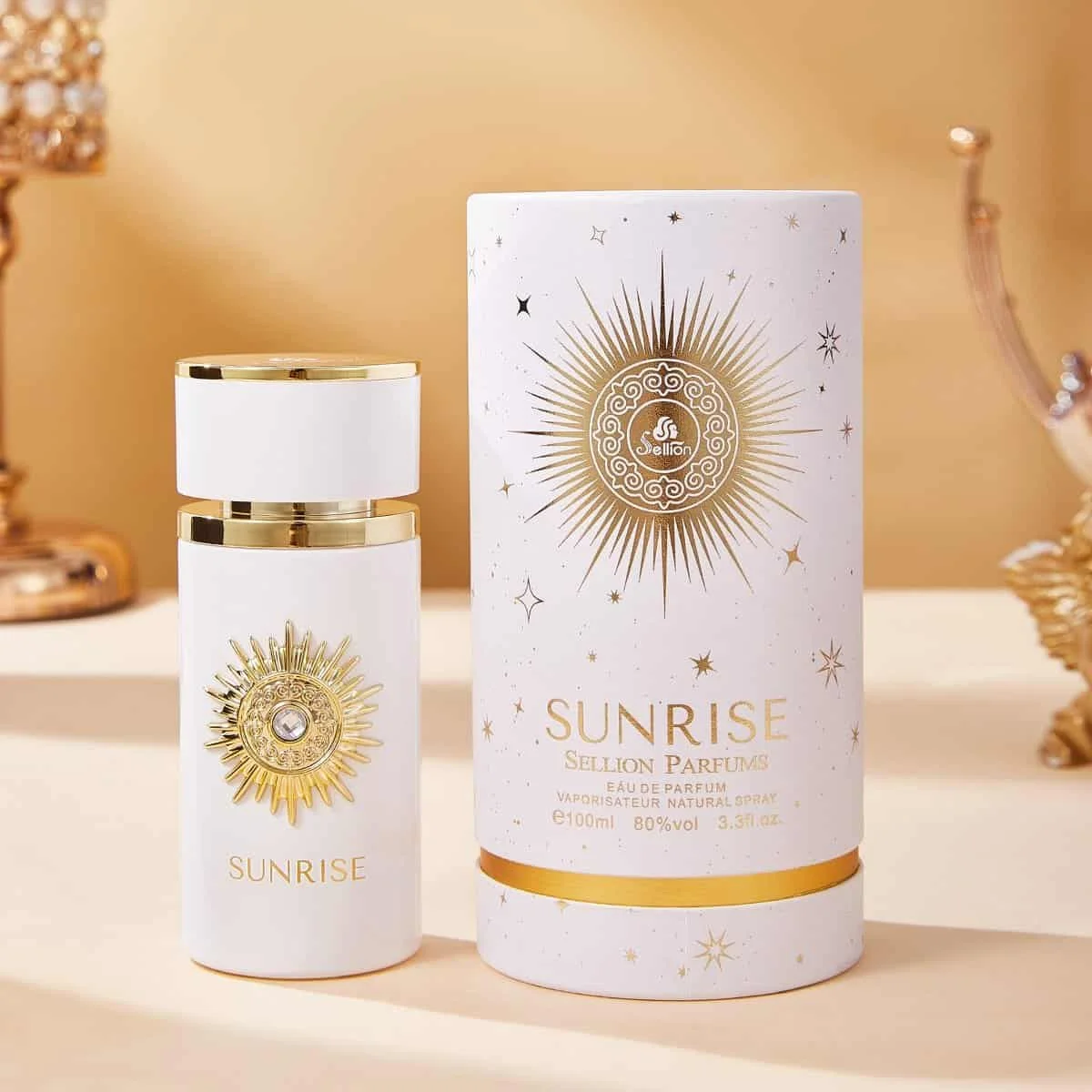 Sunrise White by Sellion Parfums Eau de Parfum 100ml - Long Lasting Fresh Floral Musky Fragrance Perfume for Men & Women Eleg