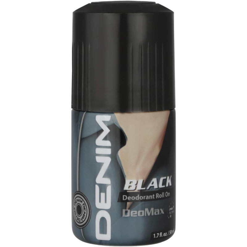 Denim Black Deodorant Roll On 50ml