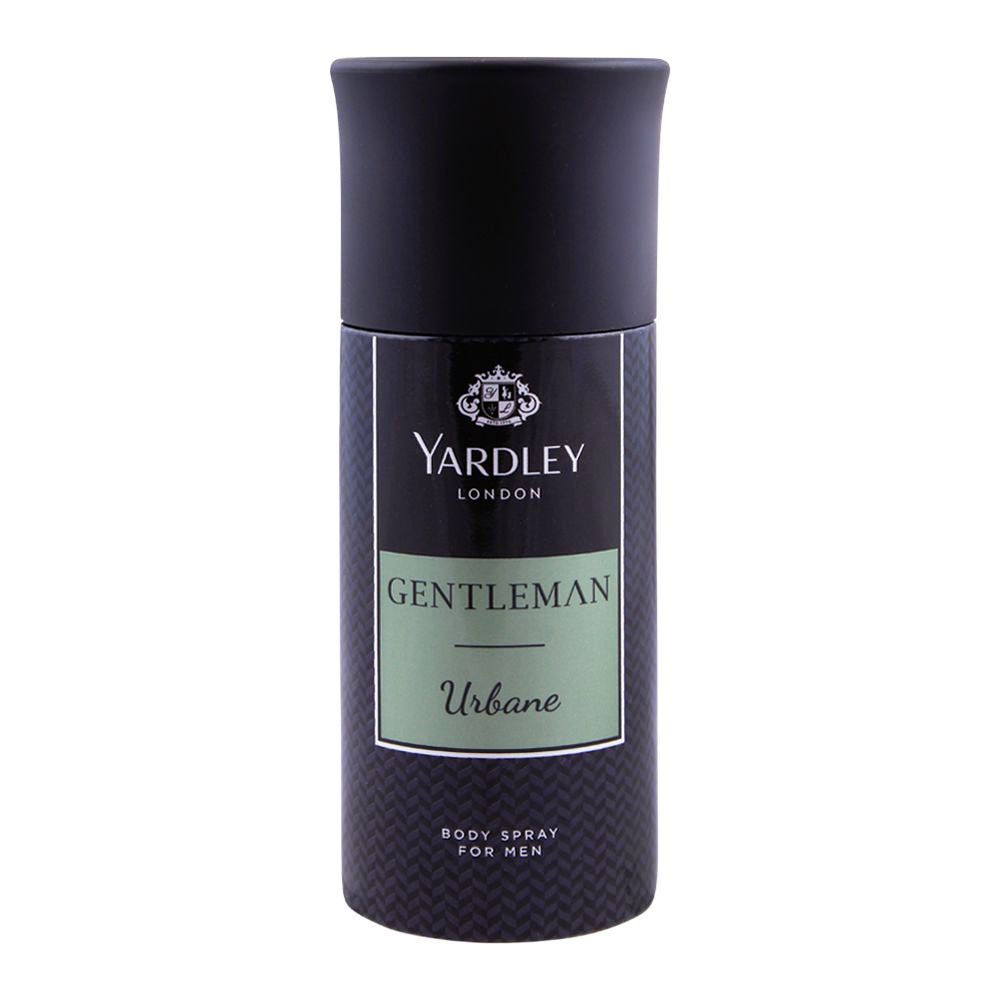Yardley London Gentleman Urbane Deodorant Body Spray 150 ml Modern Masculine Fragrance & Long‑Lasting Freshness