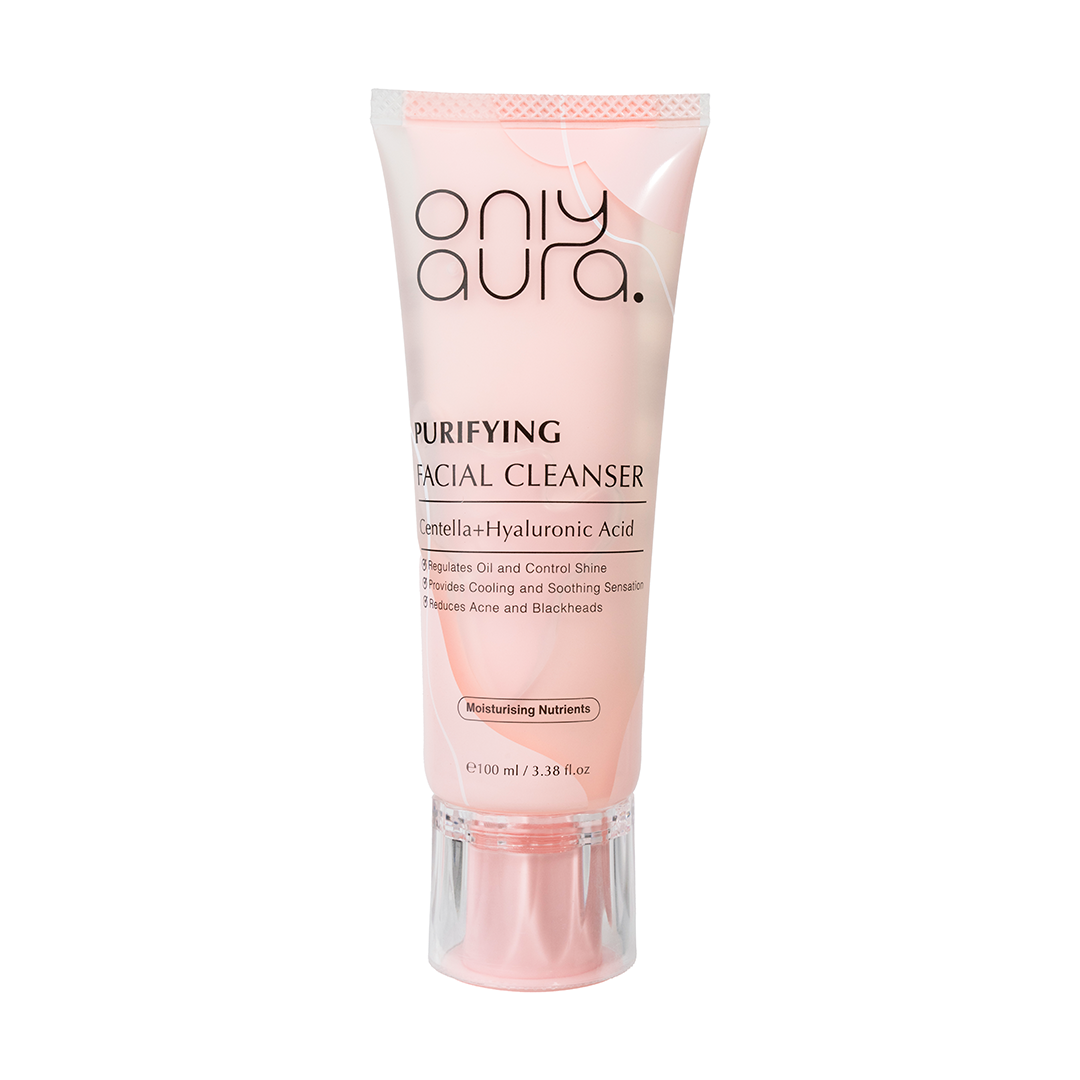 Only Aura Purifying Facial Cleanser 100ml – Deep Cleansing Skincare Face Wash for Oil Control, Pore Purification, Dirt Remova