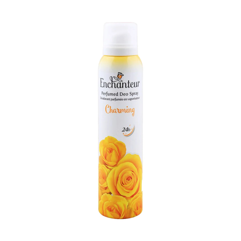 Enchanteur Charming Perfumed Deo Spray for Women 150ml - Long Lasting Floral Fragrance Body Spray for Freshness & Odor Protec