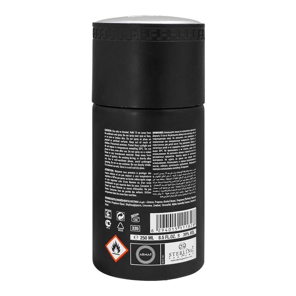 Armaf Club De Nuit Urban Man Perfumed Body Spray 250ml Long-Lasting Bold & Masculine Fragrance