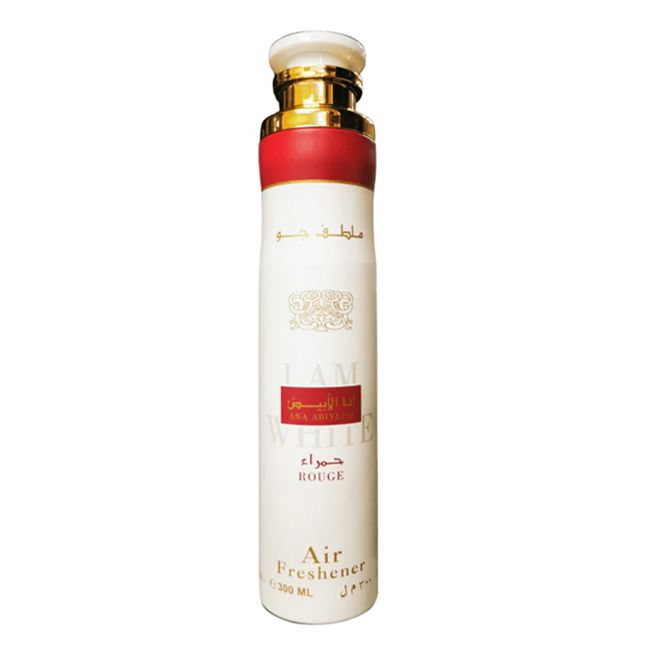 Lattafa Ana Abiyedh I Am White Rouge Air Freshener 300ml – Long Lasting Luxury Room Spray with Sweet Floral & Musky Fragrance