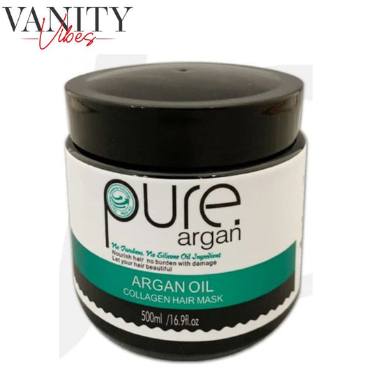 Pure Argan Oil Collagen Hair Mask 500ml Deep Nourishment & Repair for Smooth, Shiny Hair