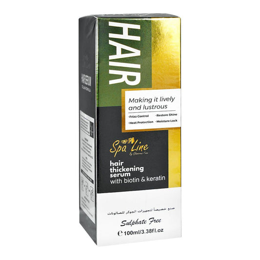 Glamourous Face Spa Line Sulphate-Free Biotin & Keratin Hair Thickening Serum, 100ml