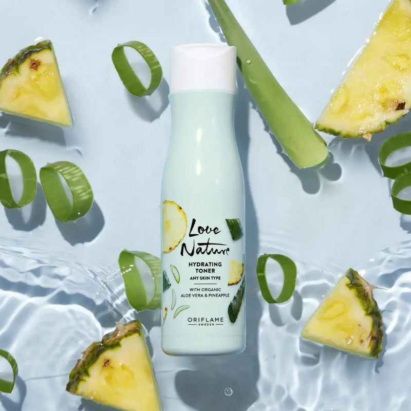 Oriflame Love Nature Hydrating Toner with Organic Aloe Vera & Pineapple 150ml