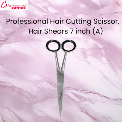 Glamorous Face Professional Hair Cutting Scissor, Hair Shears 7 inch (A)