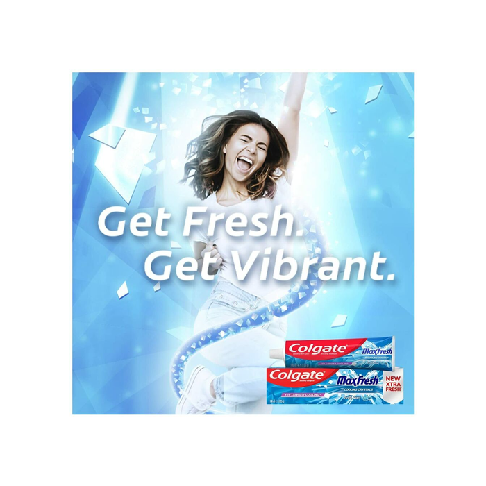 Colgate MaxFresh Toothpaste with Cooling Crystals Cool Mint 100ml New Extra Fresh Formula