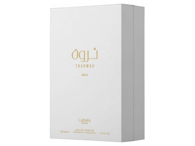 Lattafa Tharwah Gold Eau de Parfum 100ml - Long Lasting Original Luxury Unisex Fragrance for Men & Women