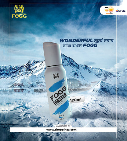 Fogg Master Oak for Men Long Lasting Everyday Body Spray 120ml