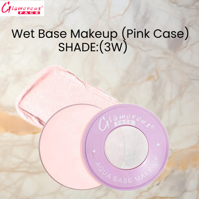 Glamorous Face Wet Base Makeup (Pink Case) (Shade:3W)