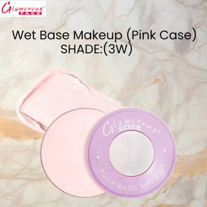 Glamorous Face Wet Base Makeup (Pink Case) (Shade:3W)