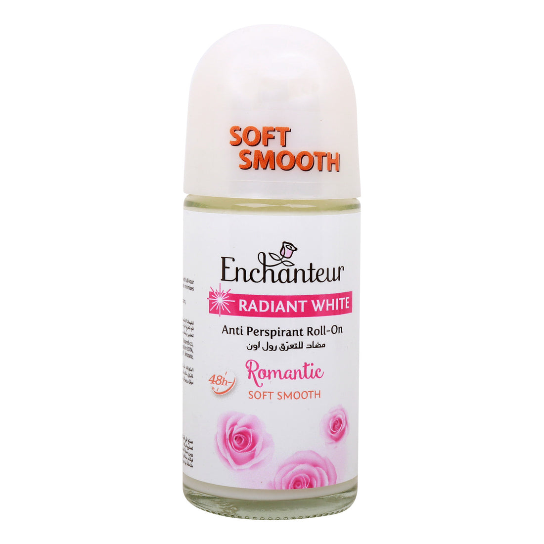 Enchanteur Romantic Soft Smooth Anti-Perspirant Roll-On 50ml – Long Lasting Floral Fragrance Deodorant for Women Freshness & 