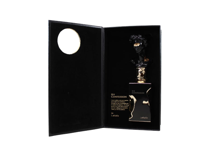 Lattafa His Confession Eau de Parfum 100ml - Long Lasting Original Elegant Masculine Fragrance for Men