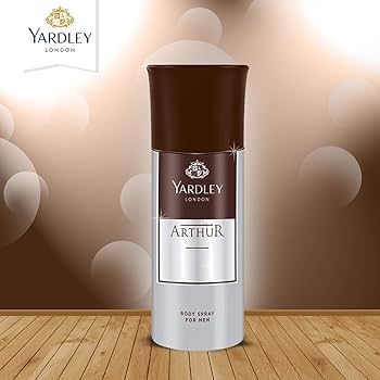 Yardley London Arthur for Men Body Spray 150 ml Masculine Fragrance & Long-Lasting Freshness