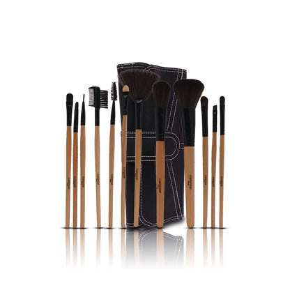Glamorous Face 12 Piece Leather Brushset
