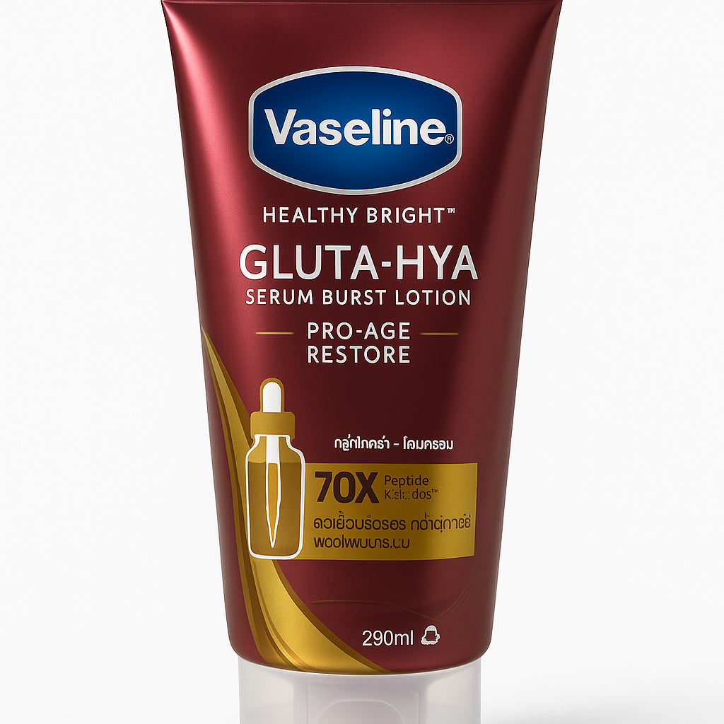 Vaseline Healthy Bright Gluta-Hya Serum Burst Lotion Pro-Age Restore 70x 290ml
