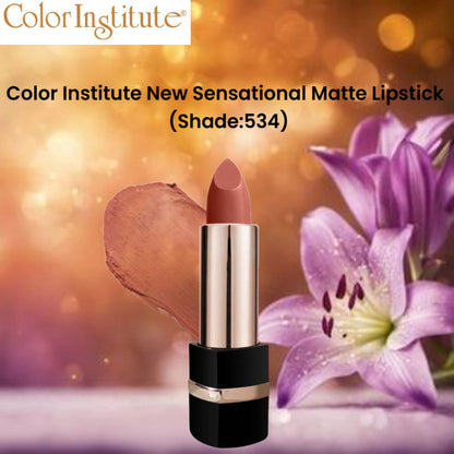 Color Institute New Sensational Matte Lipstick (Shade:534)