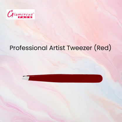 Glamorous Face Professional Artist Tweezer (Red)