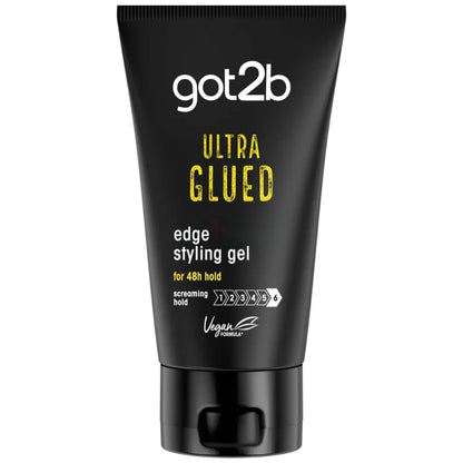 Schwarzkopf Got2b Glued Ultra Styling Hair Gel 150ml Extra Strong Hold & Long-Lasting Style