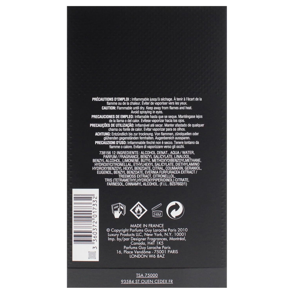 Drakkar Noir by Guy Laroche EDT 100ml for Men