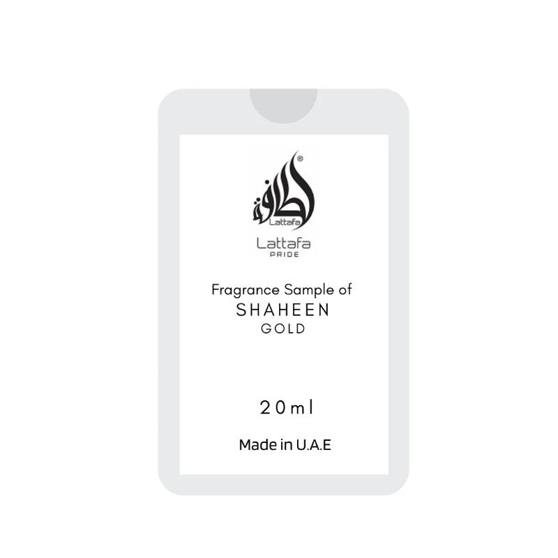 Aris Perfumes LATTAFA PRIDE SHAHEEN GOLD EDP TESTER-20ml POCKET SPRAY