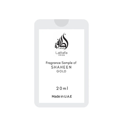 Aris Perfumes LATTAFA PRIDE SHAHEEN GOLD EDP TESTER-20ml POCKET SPRAY