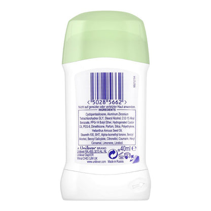 Dove Go Fresh Cucumber & Green Tea New & Improved 1/4 Moisturizing Cream 48H Anti-Perspirant Deodorant Stick 40g