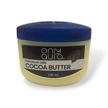 Only Aura Cocoa Butter Petroleum Jelly 100ml - Deep Moisturizing Skincare Jelly for Dry Skin Repair, Soft Smooth Skin, Long L