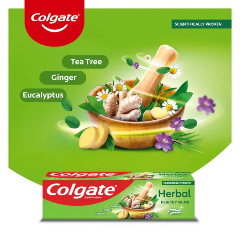 Colgate Herbal Healthy Gums Toothpaste 125ml Natural Care for Strong Gums & Fresh Breath