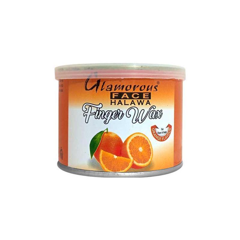Glamorous Face Tin Finger Wax 250 gm (Orange)