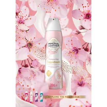 Imperial Leather Pampering Foamburst Mallow & Cherry Blossom Gel To Foam Shower Gel 200ml