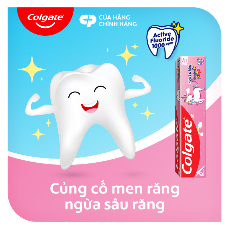 Colgate Ngua Sau Rang Hurong Dau Gel 2+ Unicorn Toothpaste 40g Gentle Cavity Protection for Kids