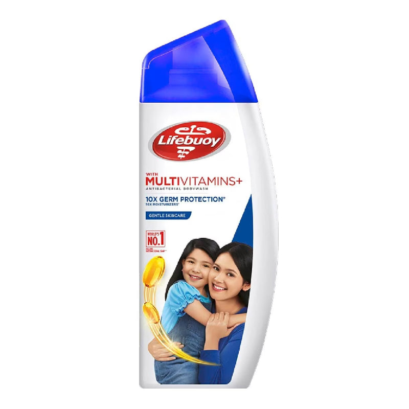 Lifebuoy Multivitamins+ Antibacterial Body Wash 10X Germ Protection 275ml – Gentle Skincare Shower Gel for Healthy, Clean & F