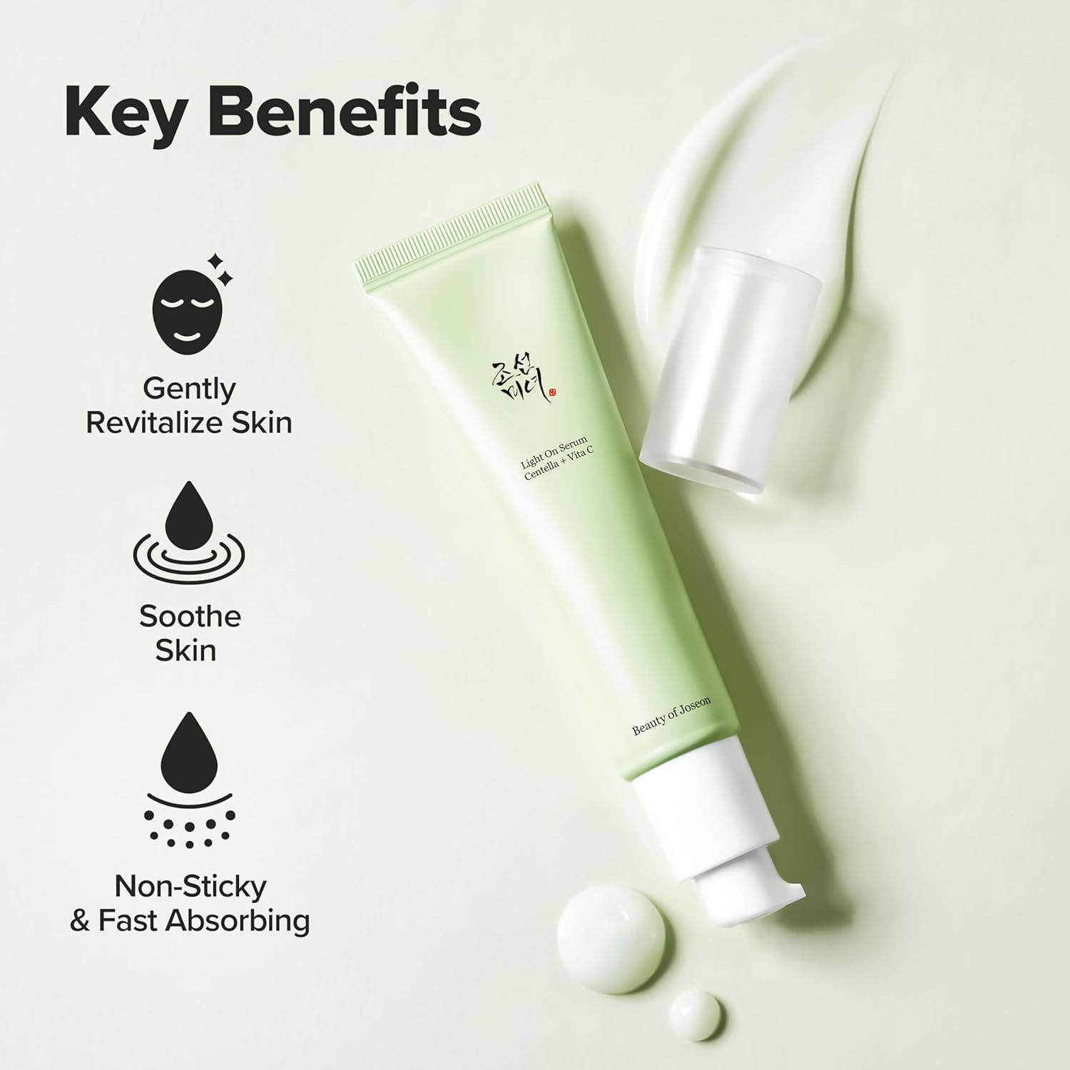 Beauty of Joseon Light On Serum with Centella + Vita C 30 ml Brightening, Soothing & Dark Spot Care (K Beauty)