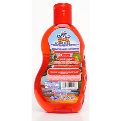 Kodomo Strawberry Antibacterial Shampoo & Conditioner For Kids 200ml