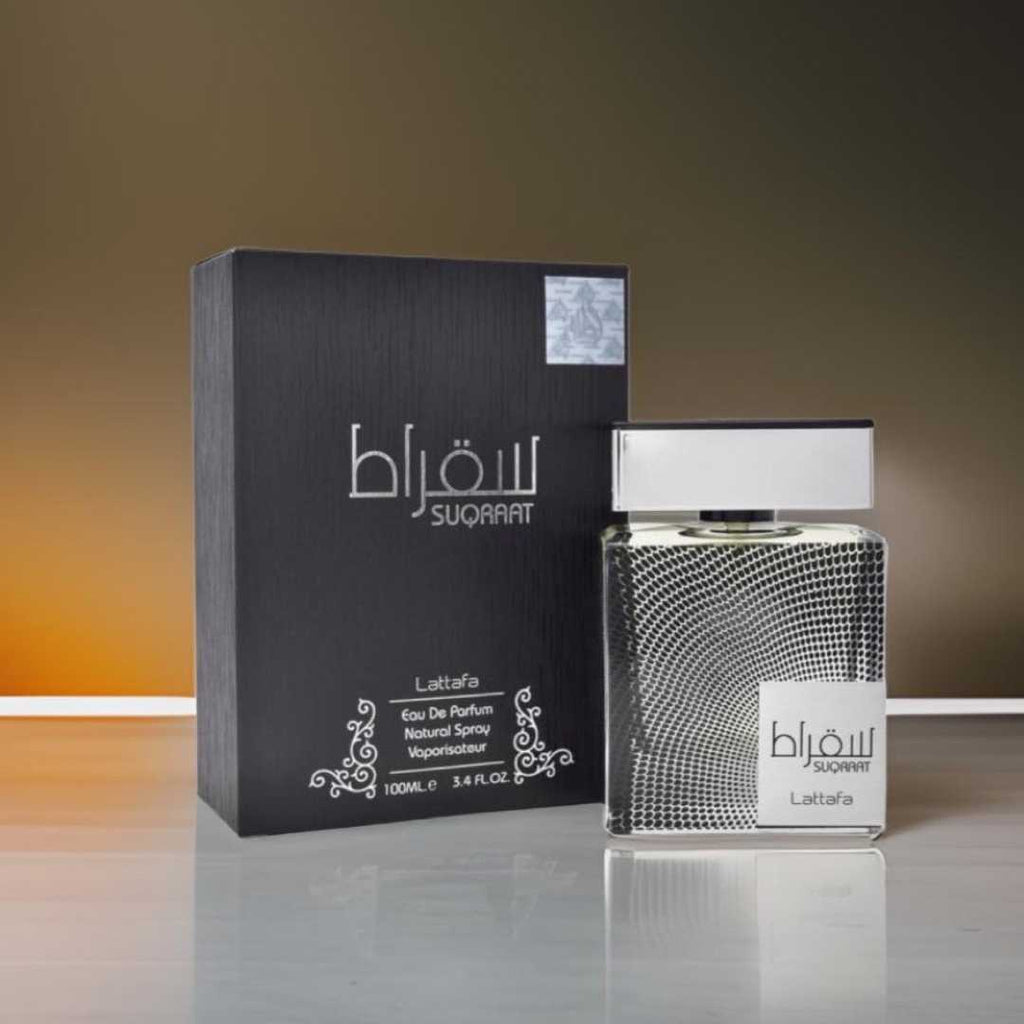 Lattafa Suqraat Eau de Parfum 100ml - Long Lasting Original Fresh Aquatic Masculine Fragrance for Men
