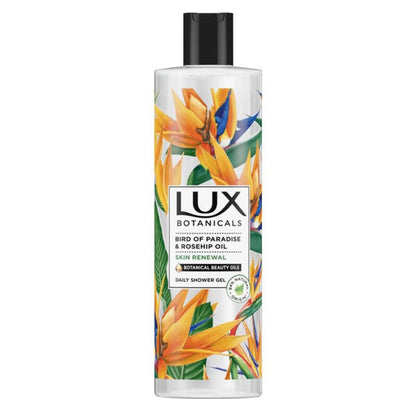 Lux Botanicals Bird of Paradise & Rosehip Oil Daily Shower Gel 500ml Nourishing Cleanse & Radiant Skin