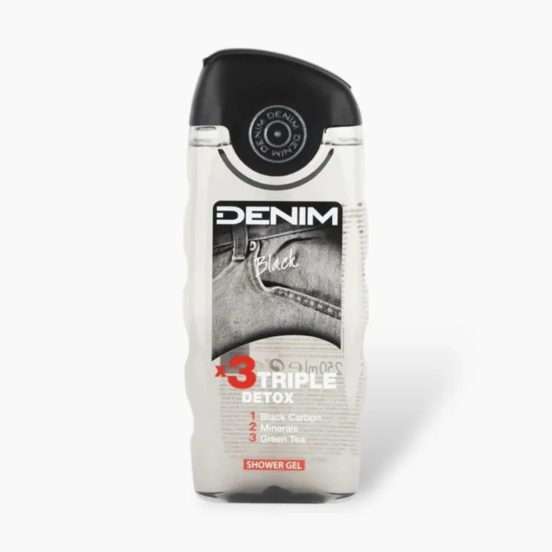 Denim Black X3 Triple Detox Shower Gel 250ml