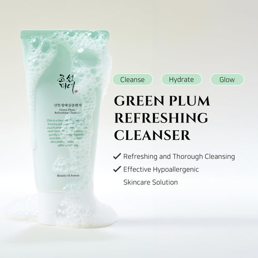 Beauty of Joseon Green Plum Refreshing Cleanser 100 ml Gentle Daily Cleansing & Skin Balance 100ml (K Beauty)