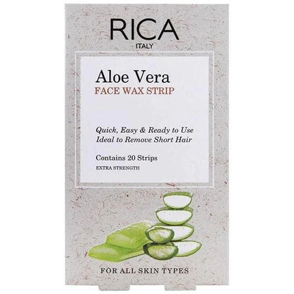 Rica Aloe Vera Face Wax Strip 20 Strips