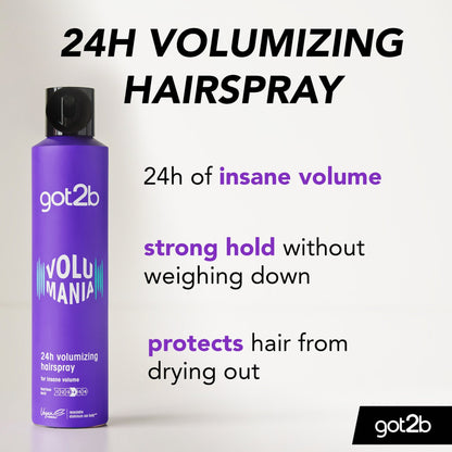Schwarzkopf Got2b Volumania 24H Volumizing Hairspray 300ml Long-Lasting Volume & Strong Hold