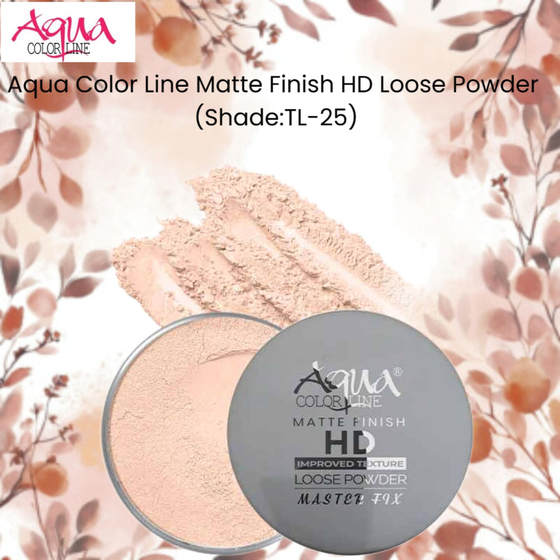 Aqua Color Line Matte Finish HD Loose Powder (Shade:TL-25)