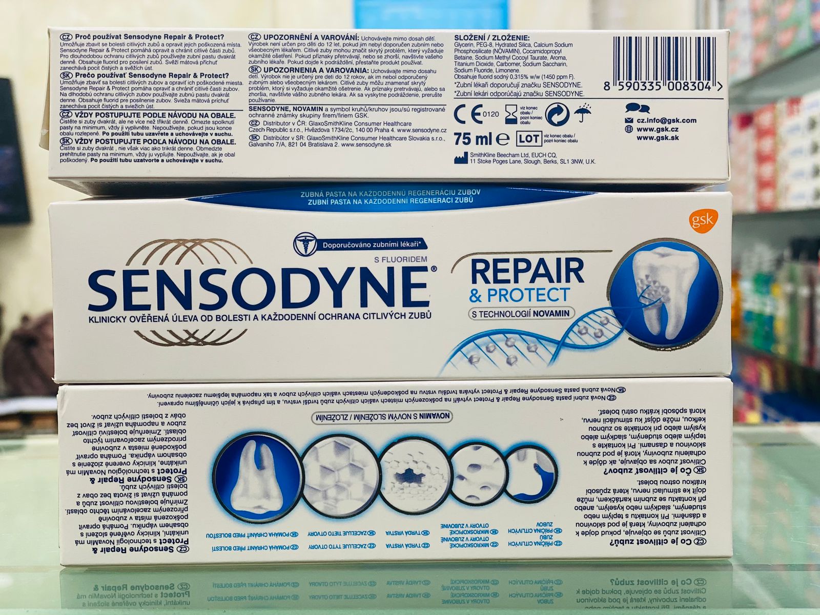 Sensodyne Repair & Protect Toothpaste 75ml Strengthens Enamel & Protects Sensitive Teeth